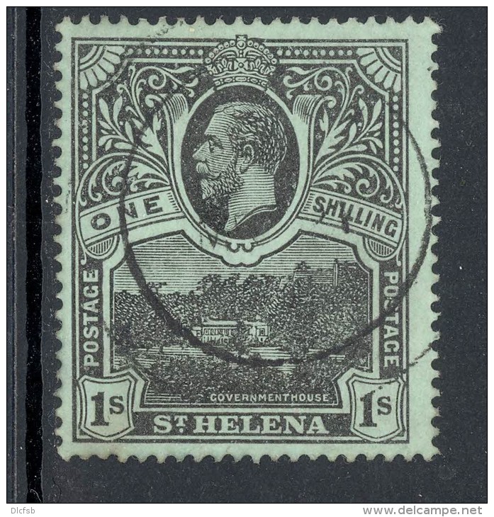 ST HELENA, 1912 1/- Superb Used, Cat &pound;35 - Isola Di Sant'Elena