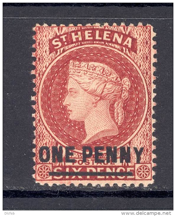 ST HELENA, 1884 1d Red Very Fine MM - Sint-Helena