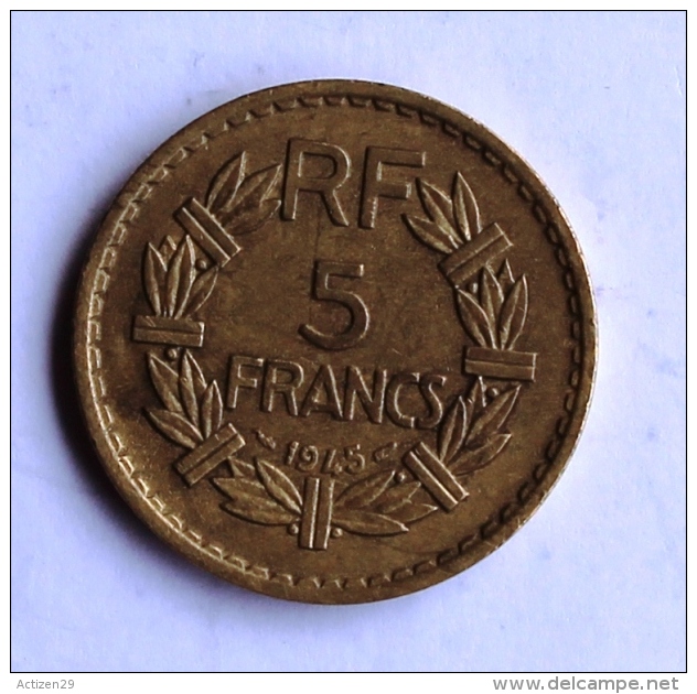 5 F LAVRILLIER Bronze 1945 - Autres & Non Classés