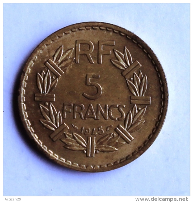 5 F LAVRILLIER Bronze 1945 - Autres & Non Classés