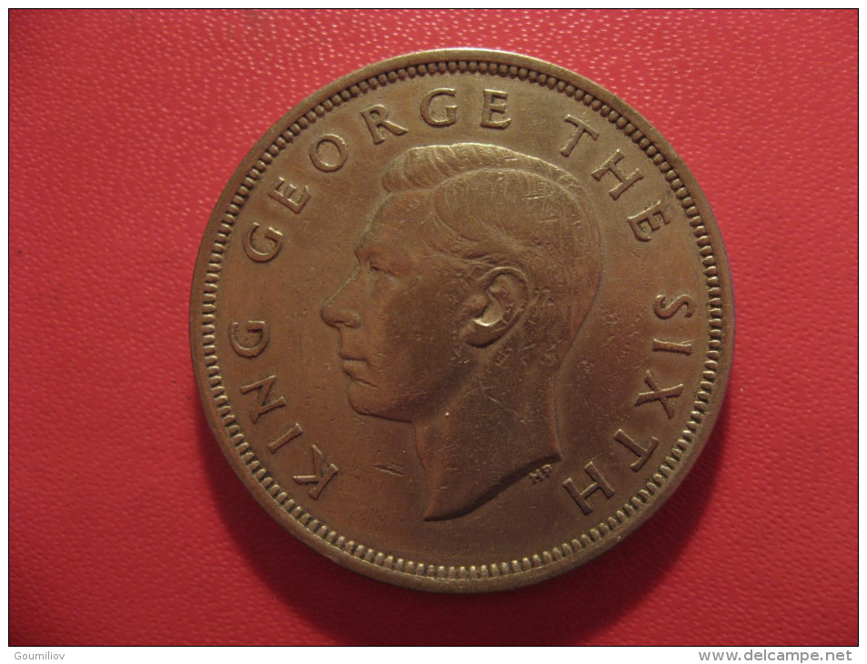 Nouvelle-Zélande - Half Crown 1950 George VI 5281 - New Zealand