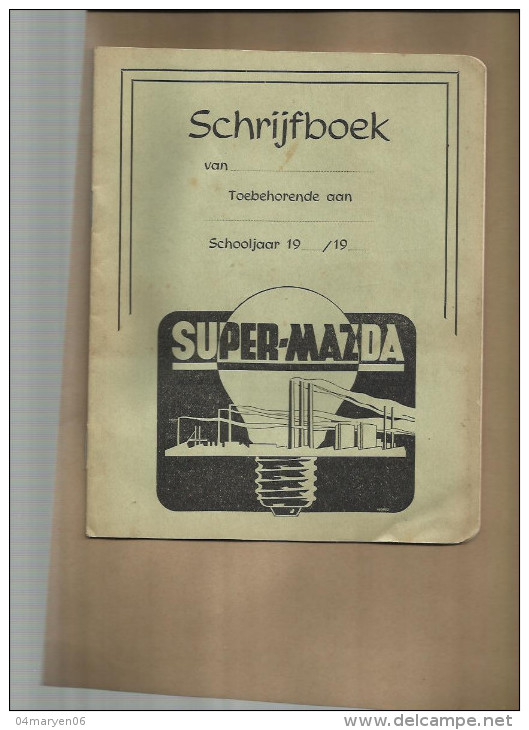 .* "" Super  MAZDA  "" - Schrijfboek-/ Cahier - Scolastici