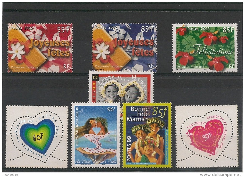 POLYNÉSIE Timbres De  Message Années 1999/2006  Tous** - Lots & Serien