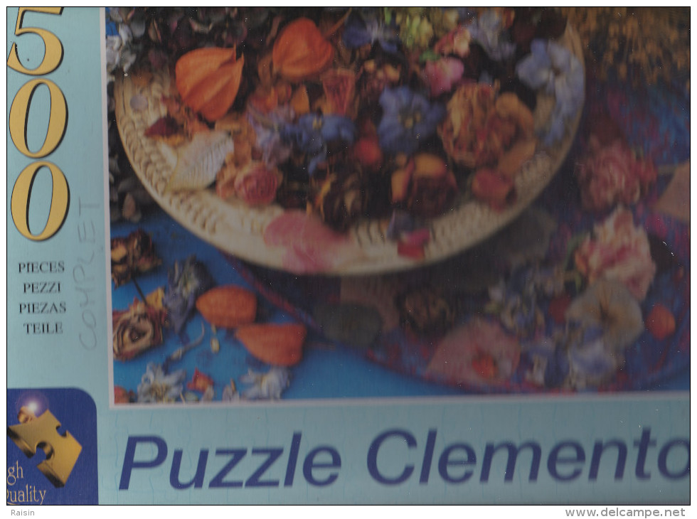 Puzzle Clementoni  Art " Pot Pourri "  500 Pièces Complet  BE - Puzzles