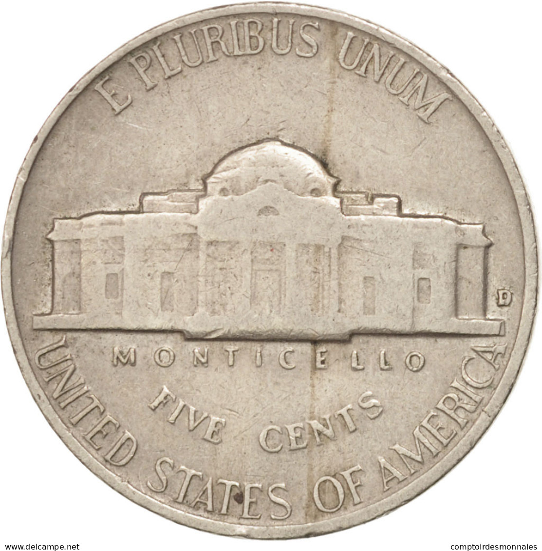 Monnaie, États-Unis, Jefferson Nickel, 5 Cents, 1961, U.S. Mint, Denver, TTB - 1938-…: Jefferson