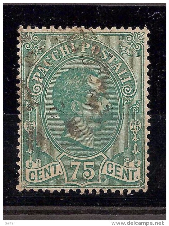 ITALIA REGNO - 1884  Pacchi Postali Cent 0,75 Unificato Nr 4  Usato - Colis-postaux