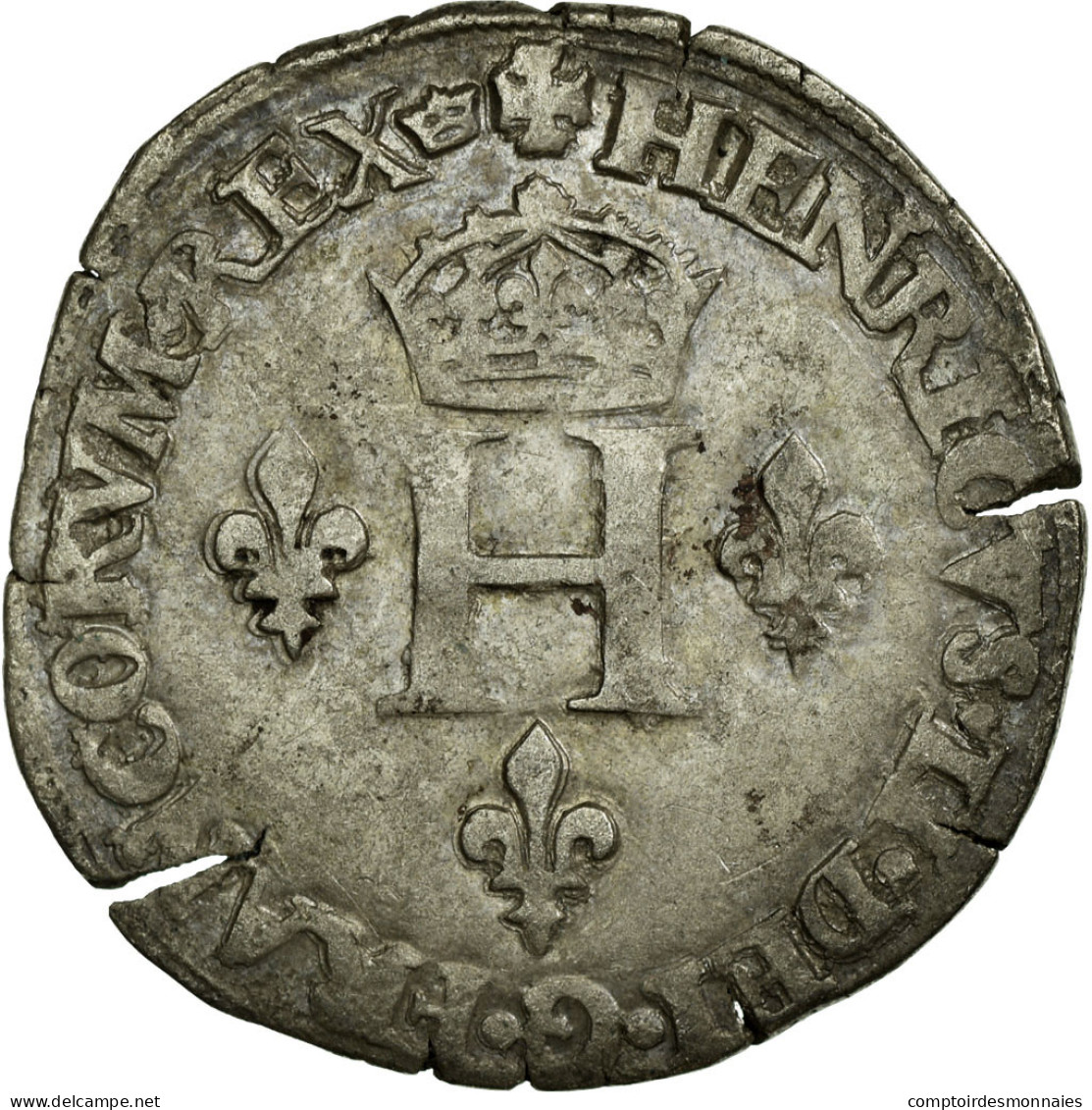 Monnaie, France, Gros De Nesle, 1550, Paris, TB+, Argent, Ciani:1301 - 1547-1559 Heinrich II.