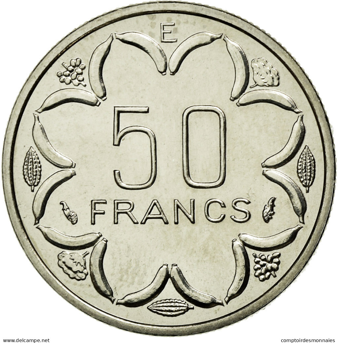 Monnaie, États De L'Afrique Centrale, 50 Francs, 1976, Paris, FDC, Nickel - Cameroon