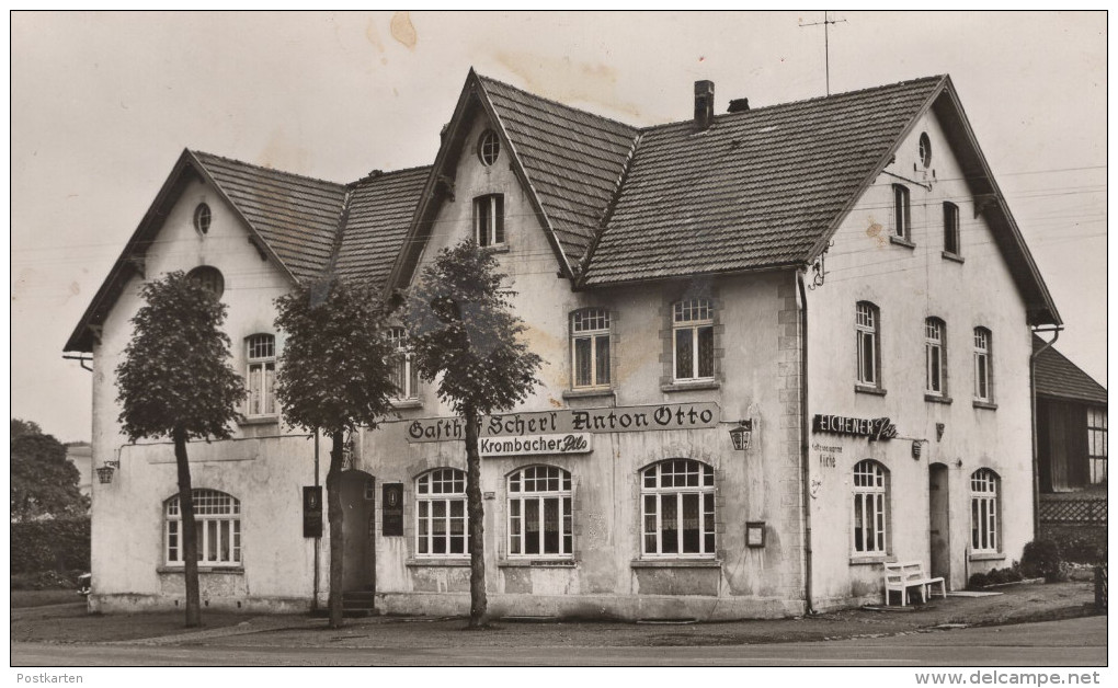 ALTE POSTKARTE GASTHOF SCHERL ANTON OTTO MEINERZHAGEN KROMBACHER EICHENER PILS Bier Beer Cpa Postcard AK Ansichtskarte - Meinerzhagen