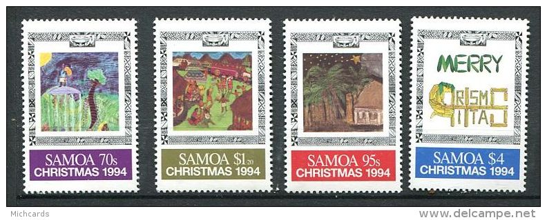 154 SAMOA 1994 - Noel (Yvert 796/99) Neuf ** (MNH) Sans Charniere - Samoa