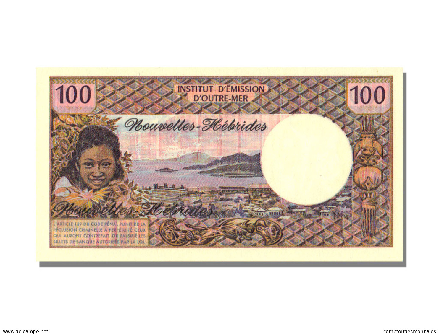 Billet, New Hebrides, 100 Francs, NEUF - Vanuatu