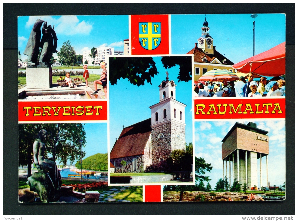 FINLAND  -  Rauma  Multi View  Used Postcard As Scans - Finland