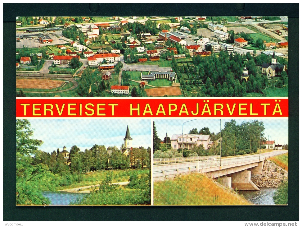 FINLAND  -  Haapajarvi  Multi View  Used Postcard As Scans - Finland