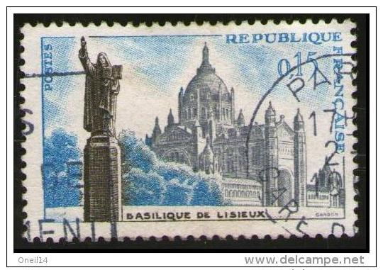 FRANCIA - France 1960 -  La  Basilica Di Lisieux - Michel FR 1320 - Yvert Et Tellier FR 1268 - Usati