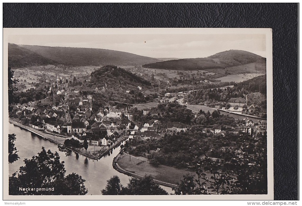 AK Ansichtskarte Vom 23.8.37 Von Neckargemünd - Mit Blick Vom Neckar - Neckargemünd