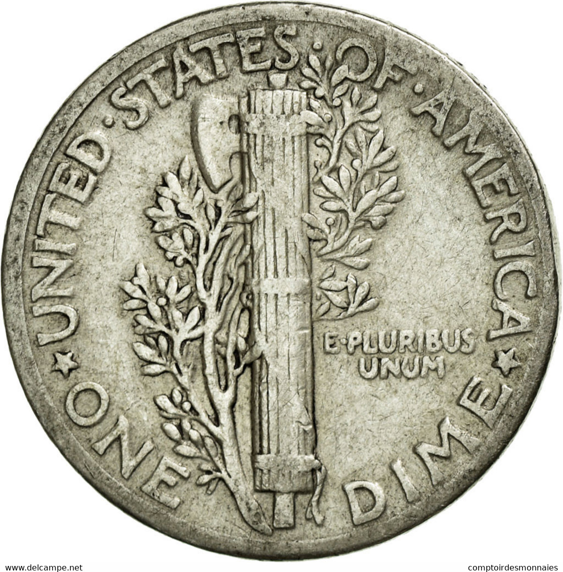 Monnaie, États-Unis, Mercury Dime, Dime, 1937, U.S. Mint, Philadelphie, TTB - 1916-1945: Mercury (Mercure)