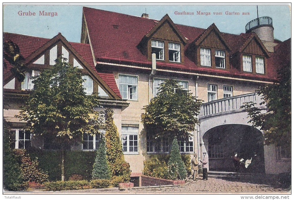 GRUBE MARGA Gasthaus Marga Vom Garten Aus SENFTENBERG 11.7.1924 Gelaufen - Senftenberg