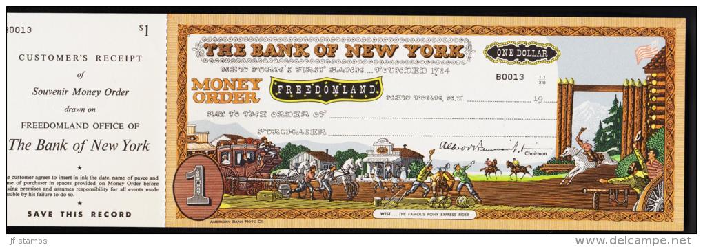 THE BANK OF NEW YORK FREEDOMLAND. ONE DOLLAR.  (Michel: ) - JF177304 - Unclassified