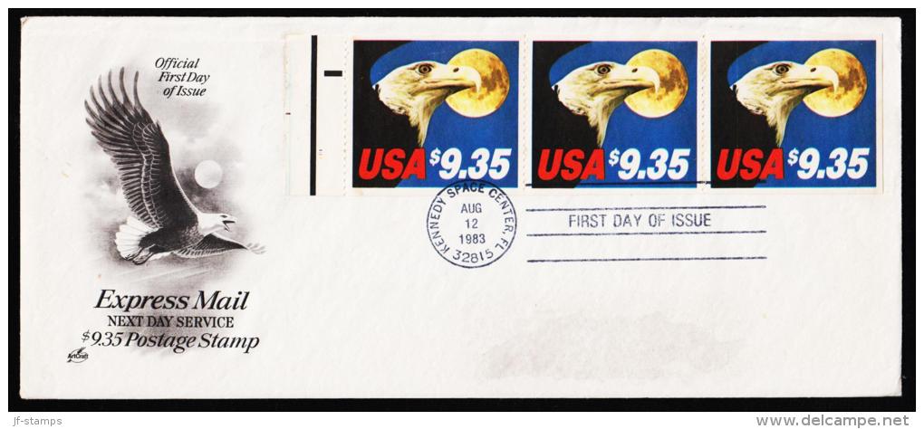 1983. EXPRESS MAIL 3x 9,35 $ KENNEDY SPACE CENTER AUG 12 1983 FIRST DAY OF ISSUE.  (Michel: ) - JF177287 - Autres & Non Classés