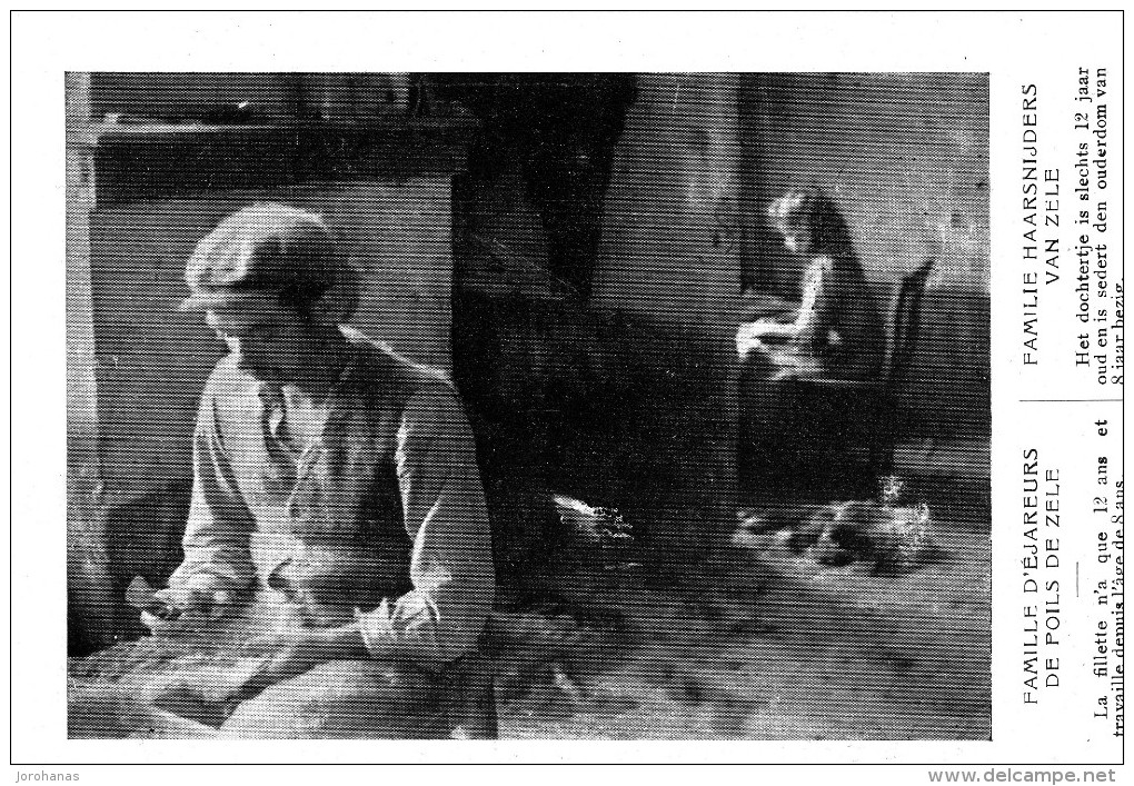Zele - Familie Haarsnijders - Tentoonstelling Van Den Huisarbeid 1910 Brussel - Bruxelles - Zele