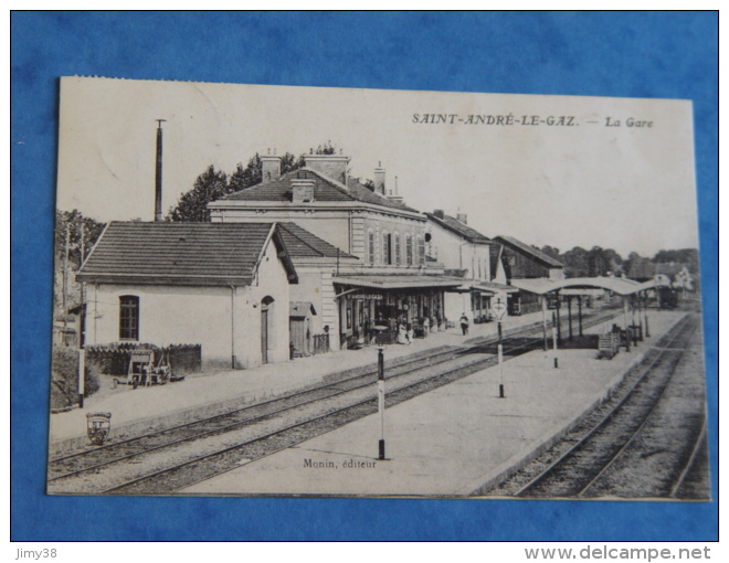 ISERE-SAINT ANDRE LE GAZ-LA GARE ED MONIN - Saint-André-le-Gaz