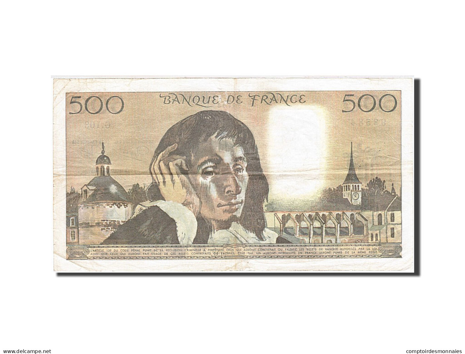 Billet, France, 500 Francs, 1968, 1979-06-07, TTB, Fayette:71.19, KM:156e - 500 F 1968-1993 ''Pascal''