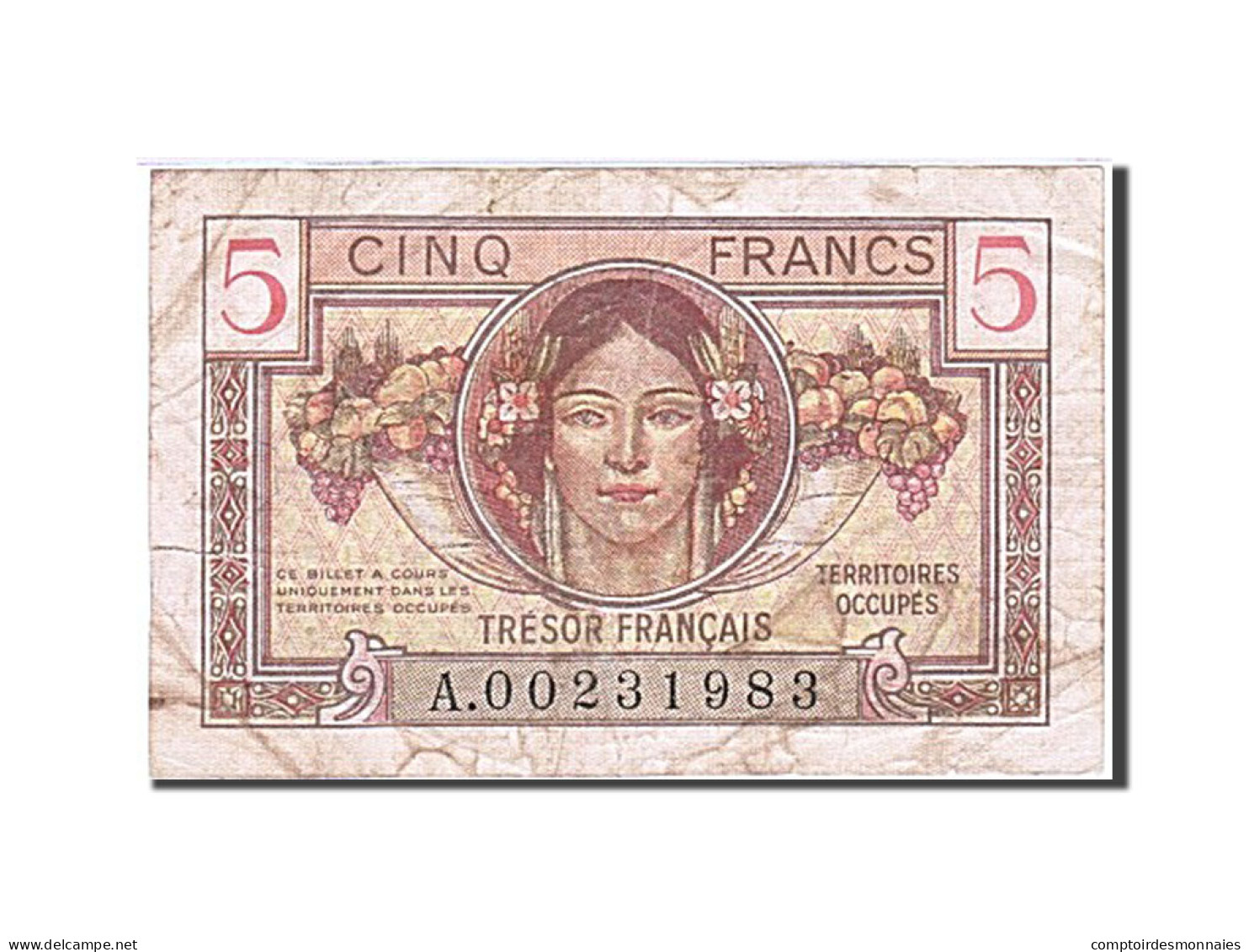 Billet, France, 5 Francs, 1947, 1947, TB, Fayette:VF29.1, KM:M6a - 1947 French Treasury