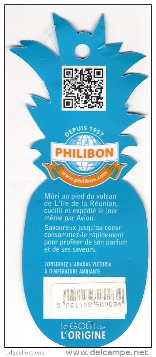 # PINEAPPLE PHILIBON L'ANANAS VICTORIA ILE DE LA REUNION Fruit Tag Balise Etiqueta Anhanger Ananas Pina - Fruits & Vegetables