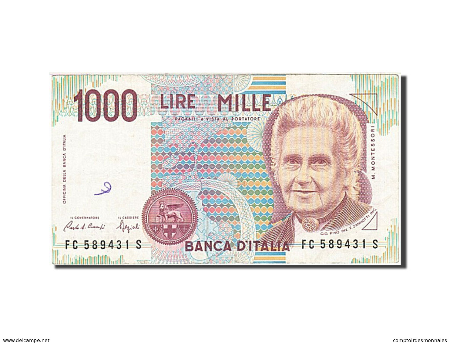 Billet, Italie, 1000 Lire, 1991-1994, 1994, KM:114a, TTB - 1000 Lire