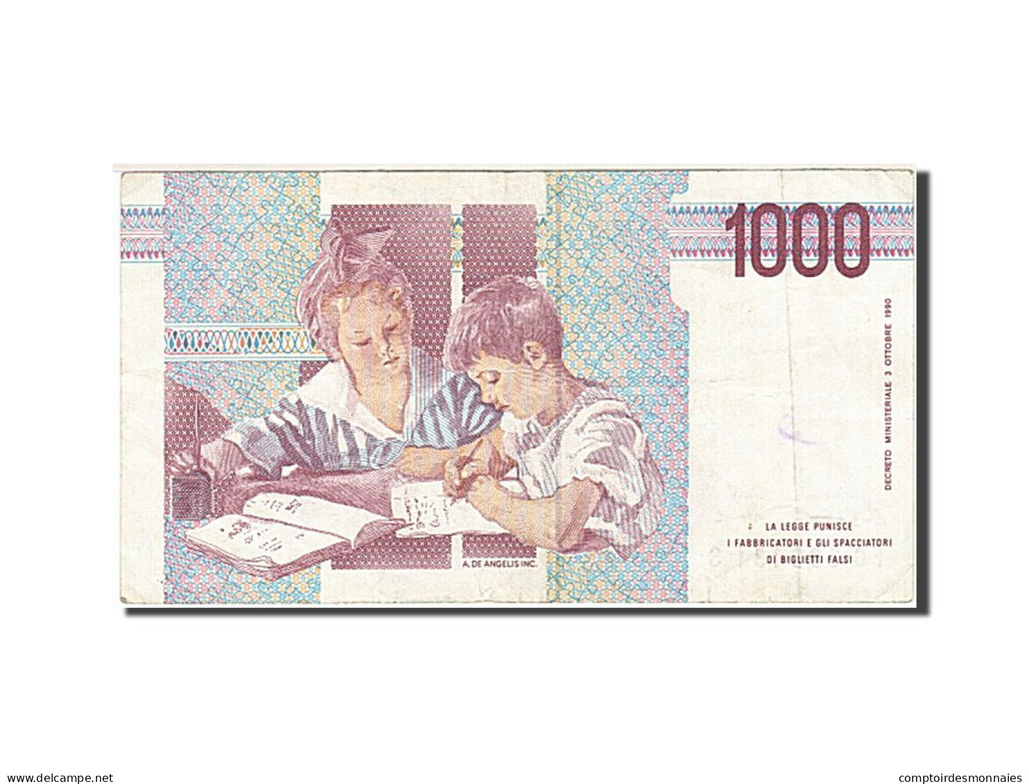 Billet, Italie, 1000 Lire, 1991-1994, 1994, KM:114a, TTB - 1000 Lire