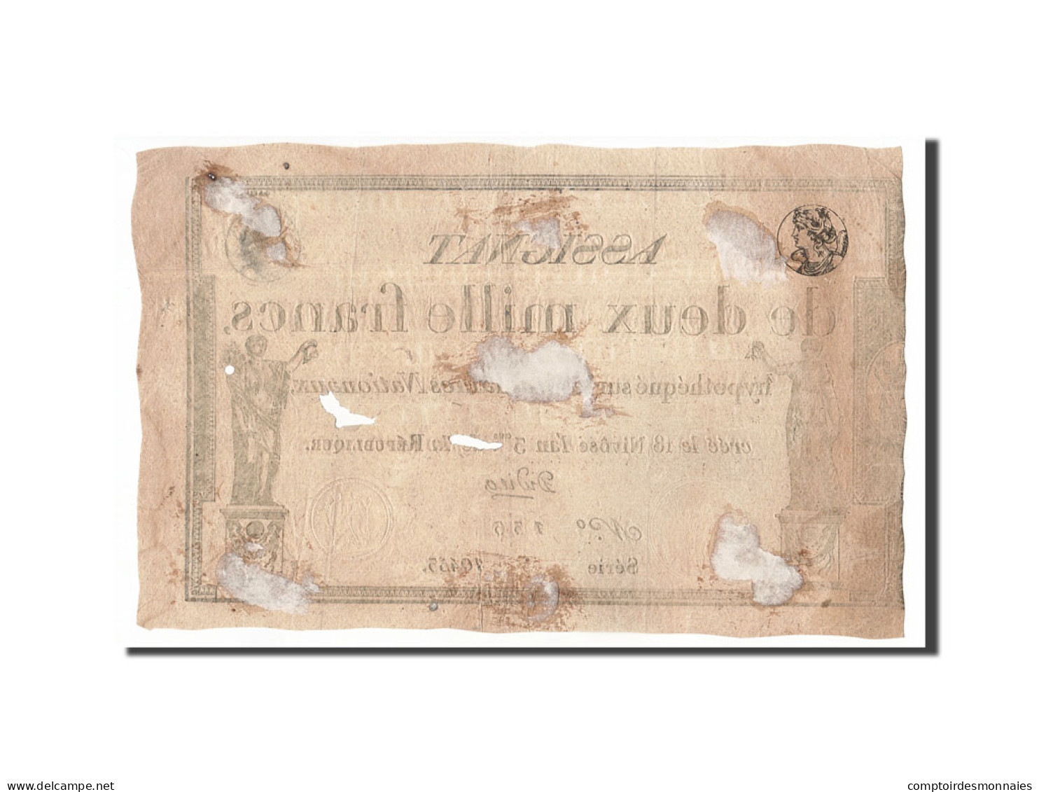 Billet, France, 2000 Francs, 1795, 1795-01-07, TB, KM:A81, Lafaurie:176 - Assignats