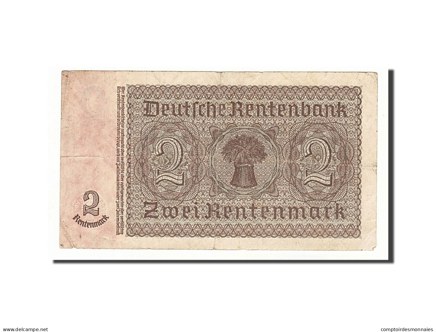 Billet, Allemagne, 2 Rentenmark, 1937, 1937-01-30, KM:174b, TB+ - Bundeskassenschein