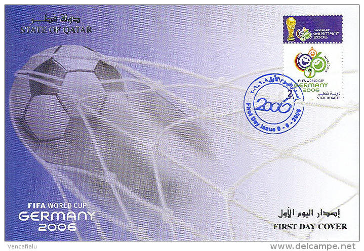 Yer  2006 -  World Championchip In Soccer In Germany, FDC - Qatar