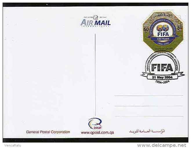 Year  2004  -  100 Years Of FIFA,, Postcard - Qatar