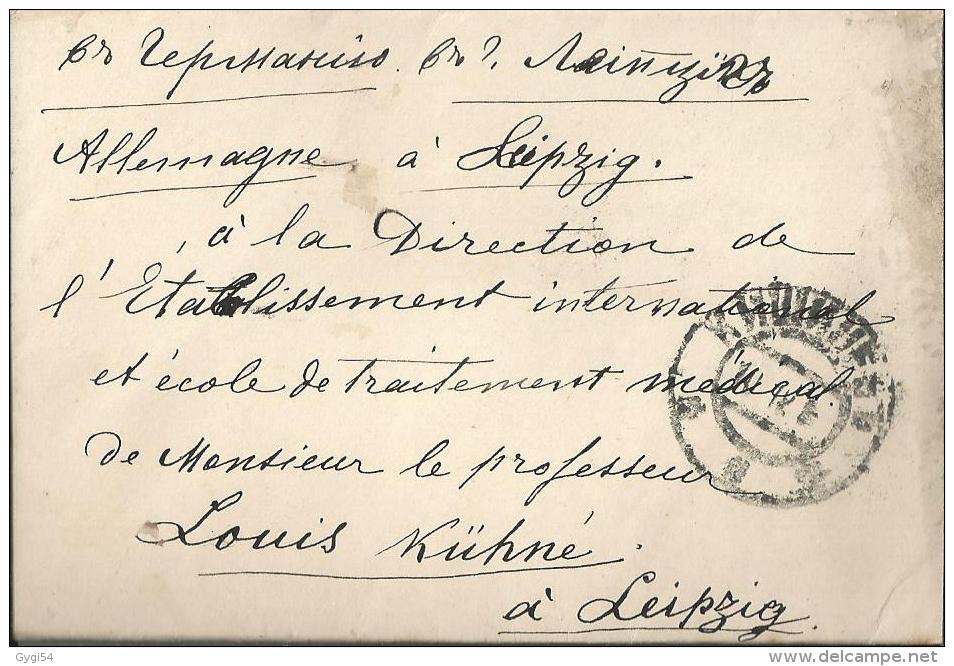 Lettre Chargée Pour Leipzig - Lettres & Documents