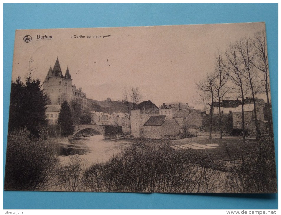 L'Ourthe Au Vieux Pont ( Jos Albert Detroz ) Anno 1908 ( Zie Foto Voor Details ) !! - Durbuy
