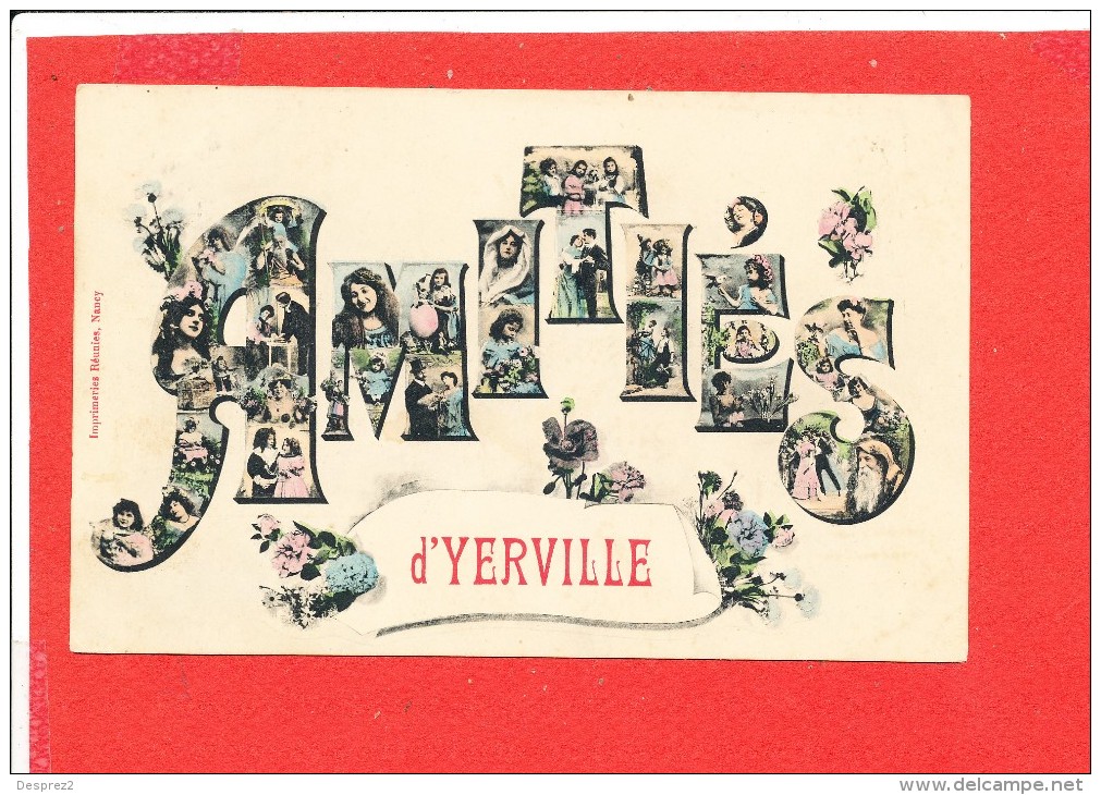 76 YERVILLE Cpa Animée Fantaisie Amities   Edit I R N - Yerville