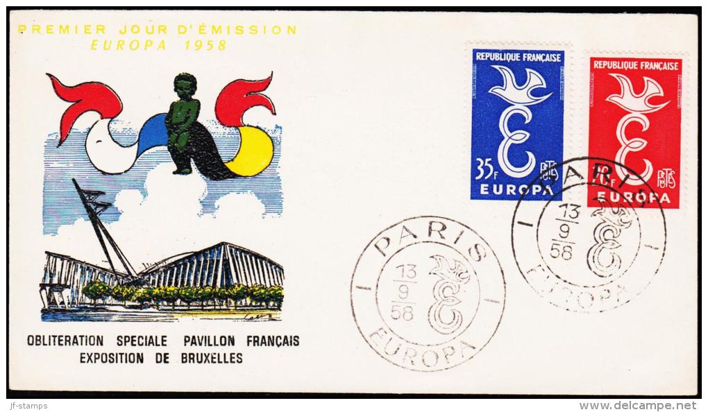 1958. EUROPA CEPT FDC PARIS 13 9 58.  (Michel: 1210-1211) - JF177645 - Non Classés