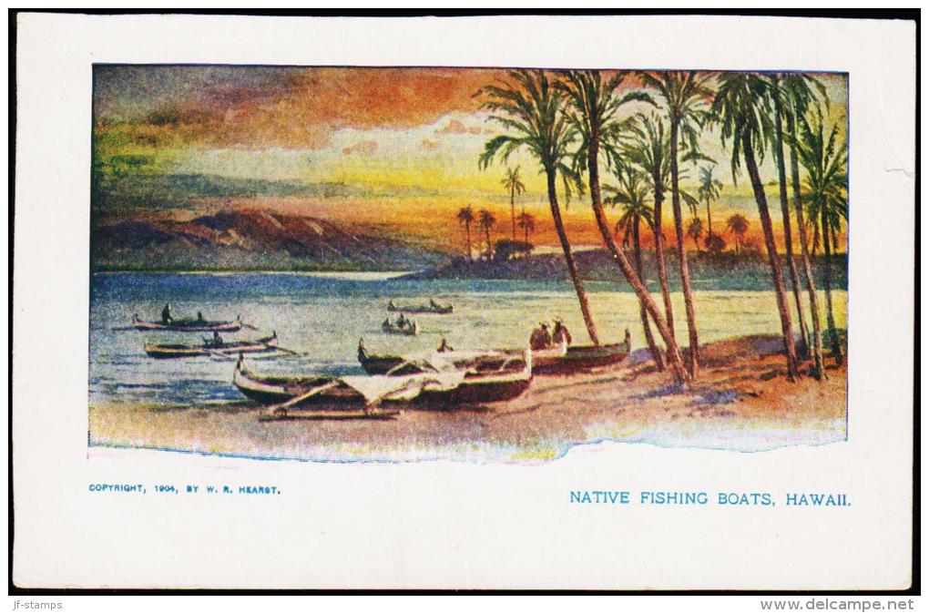 1898. NATIVE FISHING BOATS, HAWAII.  (Michel: ) - JF177743 - Hawaii