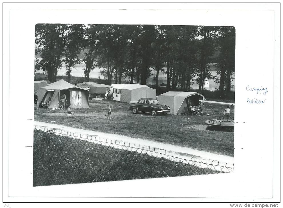 JOLIE VUE CAMPING DE BAIRON, LE CHESNE, AUTO VOITURE ANCIENNE, TENTES, ARDENNES 08 - Le Chesne