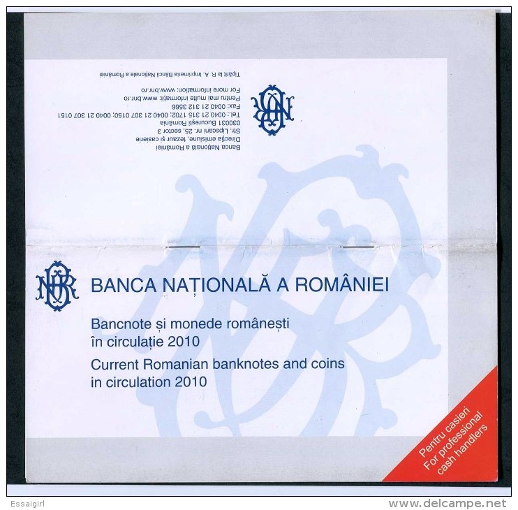 ROMANIA POCKET ROMANIAN CURRENT BANKNOTES AND COINS CATALOGUE  2010 - Roumanie
