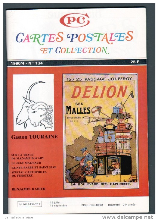 REVUE: CARTES POSTALES ET COLLECTION, N°134, 1990/4 - French