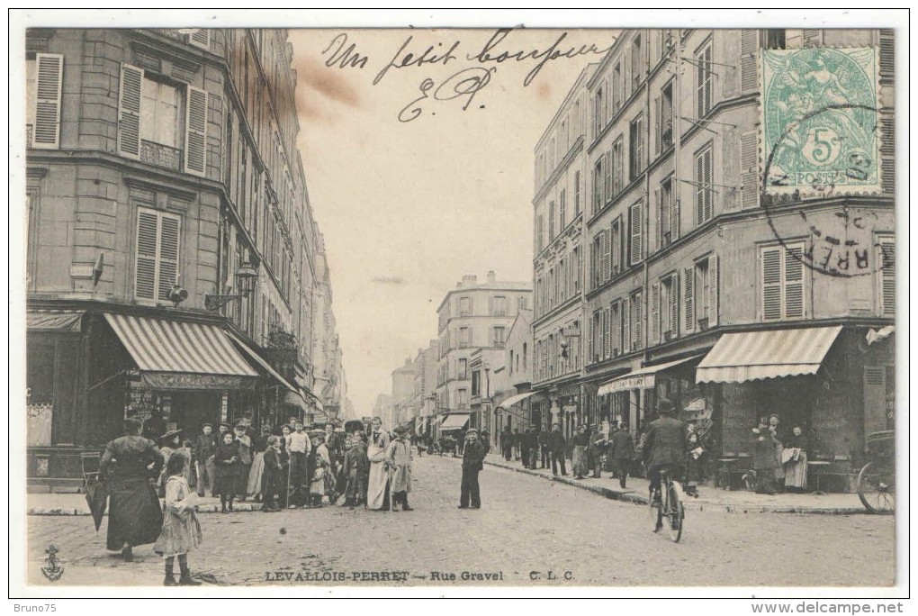 92 - LEVALLOIS-PERRET - Rue Gravel - CLC - 1905 - Levallois Perret