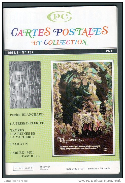 REVUE: CARTES POSTALES ET COLLECTION, N°137, 1991/1 - Francese