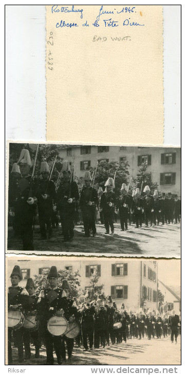 ALLEMAGNE(ROTTENBURG) PROCESSION DE LA FETE DIEU 1946(6 PHOTOS) - Rottenburg