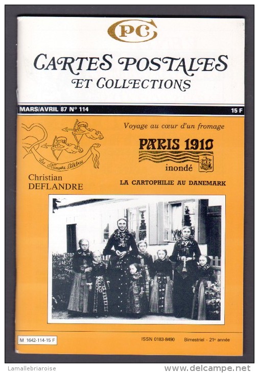 REVUE: CARTES POSTALES ET COLLECTION, N°114 , MARS AVRIL 1987 - French