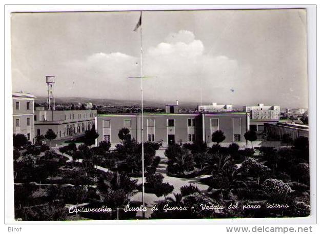 CIVITAVECCHIA - SCUOLA DI GUERRA - VEDUTA DEL PARCO INTERNO - Collezioni & Lotti