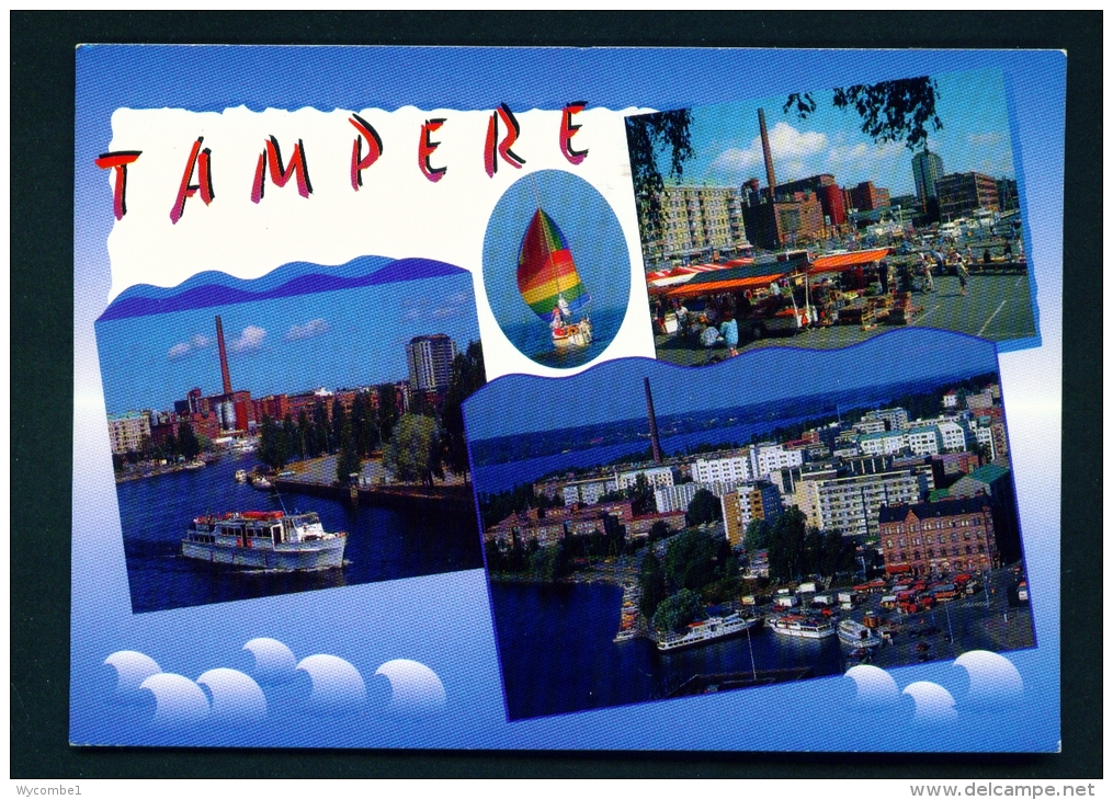 FINLAND  -  Tampere  Multi View  Used Postcard As Scans - Finland