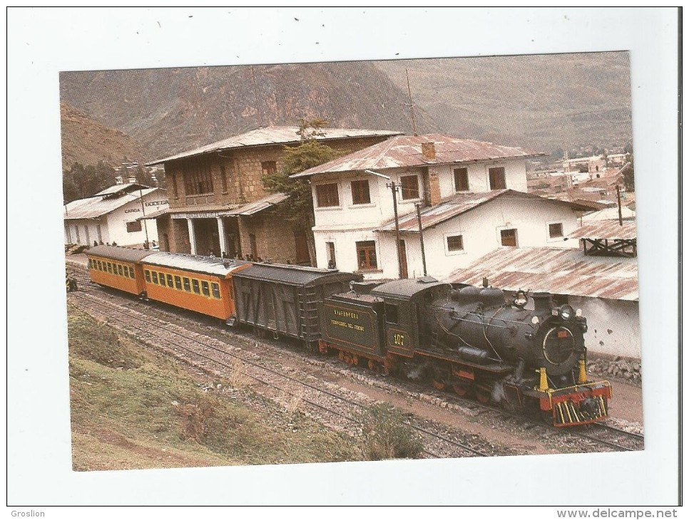 PEROU 122 STEAM ALL OVER THE WORLD .TRAIN SPECIAL SUR LA LIGNE DE HYANCAYO A HUANCAVELICA A SON TERMINUS (3680 METRES) - Pérou