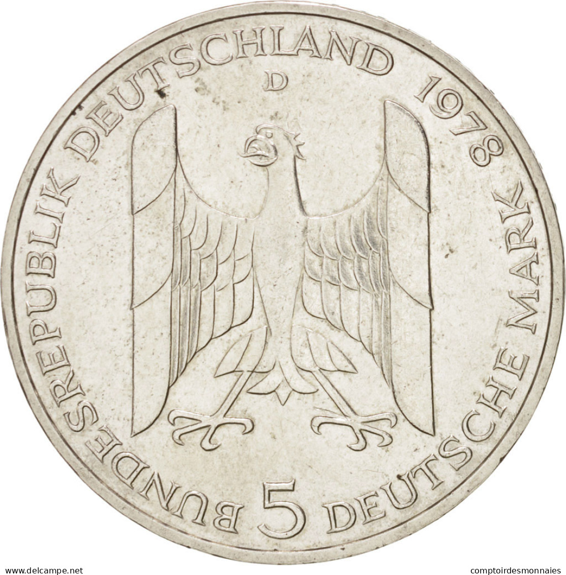Monnaie, République Fédérale Allemande, 5 Mark, 1978, Munich, Germany, SUP - 5 Marcos
